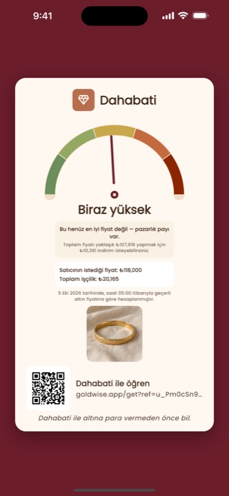 Paylaşım kartı: sonuç, aileye gönderilecek bir kart olarak